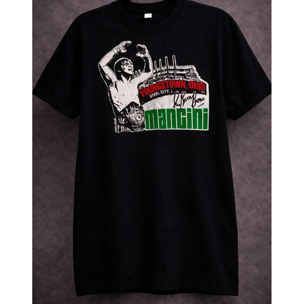 Ray Boom Boom Mancini Boxing Youngstown Ohio Graphic T Shirt Mens Large